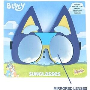 Disney Bluey Kids Mirrored Sunglasses 100z5 UV Protection New